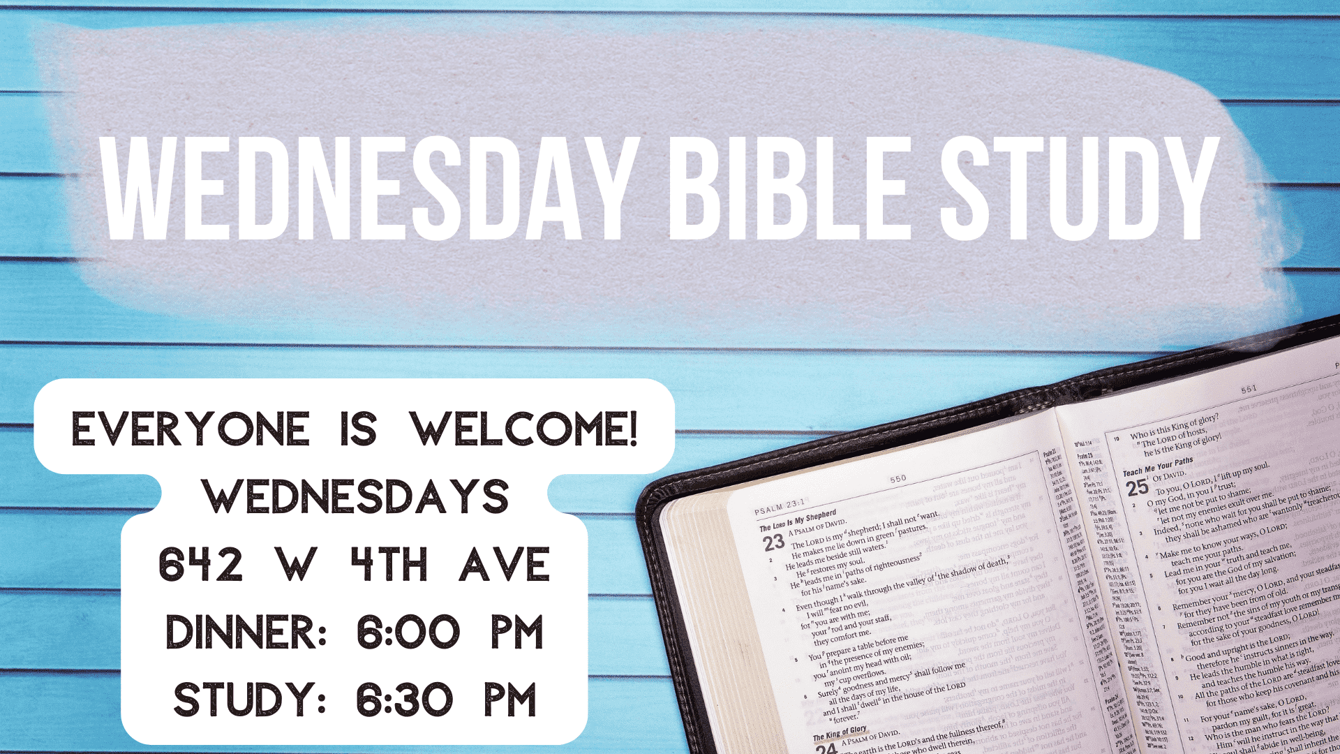 Wednesday Night Bible Study